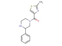 1-[(2-methyl-1,3-thiazol-4-yl)carbonyl]-3-phenylpiperazine hydrochloride