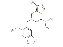 N-[(6-methoxy-1,3-benzodioxol-5-yl)methyl]-N',N'-dimethyl-N-[(3-methyl-2-thienyl)methyl]ethane-1,2-diamine