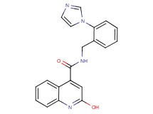 2-hydroxy-N-[2-(1H-imidazol-1-yl)benzyl]-4-quinolinecarboxamide