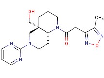[(4aS*,8aR*)-1-[(4-methyl-1,2,5-oxadiazol-3-yl)acetyl]-6-(2-pyrimidinyl)octahydro-1,6-naphthyridin-4a(2H)-yl]methanol