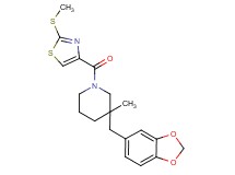 3-(1,3-benzodioxol-5-ylmethyl)-3-methyl-1-{[2-(methylthio)-1,3-thiazol-4-yl]carbonyl}piperidine