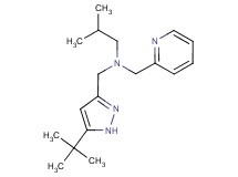 N-[(5-tert-butyl-1H-pyrazol-3-yl)methyl]-2-methyl-N-(pyridin-2-ylmethyl)propan-1-amine