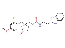 N-[2-(1H-benzimidazol-2-yl)ethyl]-3-[2-(2-fluoro-4-methoxybenzyl)-5-oxo-2-pyrrolidinyl]propanamide