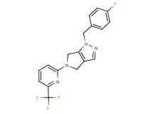 1-(4-fluorobenzyl)-5-[6-(trifluoromethyl)pyridin-2-yl]-1,4,5,6-tetrahydropyrrolo[3,4-c]pyrazole