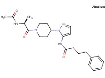N-{1-[1-(N-acetyl-L-alanyl)-4-piperidinyl]-1H-pyrazol-5-yl}-4-phenylbutanamide