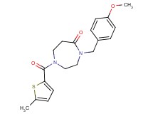 4-(4-methoxybenzyl)-1-[(5-methyl-2-thienyl)carbonyl]-1,4-diazepan-5-one