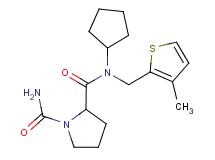 N~2~-cyclopentyl-N~2~-[(3-methyl-2-thienyl)methyl]pyrrolidine-1,2-dicarboxamide