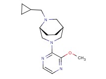 (1R*,5R*)-6-(cyclopropylmethyl)-3-(3-methoxy-2-pyrazinyl)-3,6-diazabicyclo[3.2.2]nonane