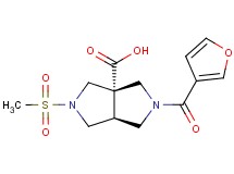 (3aS*,6aS*)-2-(3-furoyl)-5-(methylsulfonyl)hexahydropyrrolo[3,4-c]pyrrole-3a(1H)-carboxylic acid