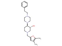 (3R*,4R*)-1-[(4,5-dimethyl-2-furyl)methyl]-4-[4-(2-phenylethyl)-1-piperazinyl]-3-piperidinol
