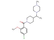 1-{1-[1-(4-chloro-2-methoxybenzoyl)-4-piperidinyl]ethyl}-4-methylpiperazine