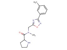 N-methyl-N-{[3-(3-methylphenyl)-1,2,4-oxadiazol-5-yl]methyl}prolinamide hydrochloride