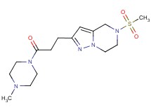 2-[3-(4-methyl-1-piperazinyl)-3-oxopropyl]-5-(methylsulfonyl)-4,5,6,7-tetrahydropyrazolo[1,5-a]pyrazine