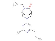 (1S*,5R*)-6-(cyclopropylmethyl)-3-(2-methyl-6-propylpyrimidin-4-yl)-3,6-diazabicyclo[3.2.2]nonan-7-one
