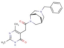 5-{2-[(1R*,5S*)-3-benzyl-3,6-diazabicyclo[3.2.2]non-6-yl]-2-oxoethyl}-2,6-dimethylpyrimidin-4(3H)-one