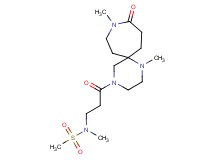 N-[3-(1,9-dimethyl-10-oxo-1,4,9-triazaspiro[5.6]dodec-4-yl)-3-oxopropyl]-N-methylmethanesulfonamide