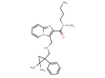 N-butyl-3-({[(2,2-dimethyl-1-phenylcyclopropyl)methyl]amino}methyl)-N-methylimidazo[1,2-a]pyridine-2-carboxamide