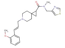 6-[(2E)-3-(2-methoxyphenyl)-2-propen-1-yl]-N-methyl-N-(1,3-thiazol-4-ylmethyl)-6-azaspiro[2.5]octane-1-carboxamide