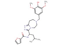 N-{1-[7-(4-hydroxy-3,5-dimethoxybenzyl)-6,7,8,9-tetrahydro-5H-[1,2,4]triazolo[4,3-d][1,4]diazepin-3-yl]-3-methylbutyl}-2-furamide