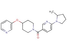 2-(2-methylpyrrolidin-1-yl)-5-{[4-(pyridin-3-yloxy)piperidin-1-yl]carbonyl}pyridine