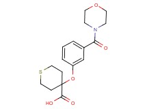4-[3-(morpholin-4-ylcarbonyl)phenoxy]tetrahydro-2H-thiopyran-4-carboxylic acid