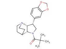 (3R*,3aR*,7aR*)-3-(1,3-benzodioxol-5-yl)-1-(2,2-dimethylpropanoyl)octahydro-4,7-ethanopyrrolo[3,2-b]pyridine