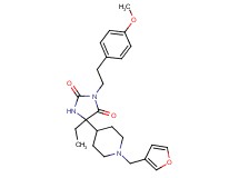 5-ethyl-5-[1-(3-furylmethyl)-4-piperidinyl]-3-[2-(4-methoxyphenyl)ethyl]-2,4-imidazolidinedione