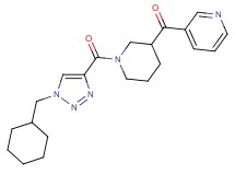 (1-{[1-(cyclohexylmethyl)-1H-1,2,3-triazol-4-yl]carbonyl}-3-piperidinyl)(3-pyridinyl)methanone