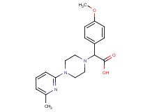 (4-methoxyphenyl)[4-(6-methylpyridin-2-yl)piperazin-1-yl]acetic acid