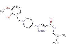 1-[1-(2-hydroxy-3-methoxybenzyl)-4-piperidinyl]-N-isobutyl-1H-1,2,3-triazole-4-carboxamide