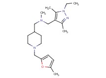 1-(1-ethyl-3,5-dimethyl-1H-pyrazol-4-yl)-N-methyl-N-({1-[(5-methyl-2-furyl)methyl]-4-piperidinyl}methyl)methanamine