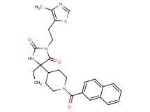 5-ethyl-3-[2-(4-methyl-1,3-thiazol-5-yl)ethyl]-5-[1-(2-naphthoyl)-4-piperidinyl]-2,4-imidazolidinedione