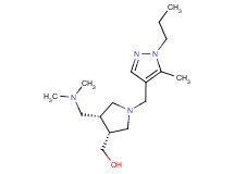{(3R*,4R*)-4-[(dimethylamino)methyl]-1-[(5-methyl-1-propyl-1H-pyrazol-4-yl)methyl]pyrrolidin-3-yl}methanol