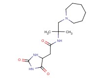 N-(2-azepan-1-yl-1,1-dimethylethyl)-2-(2,5-dioxoimidazolidin-4-yl)acetamide