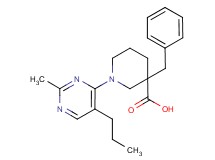 3-benzyl-1-(2-methyl-5-propylpyrimidin-4-yl)piperidine-3-carboxylic acid