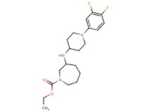 ethyl 3-{[1-(3,4-difluorophenyl)piperidin-4-yl]amino}azepane-1-carboxylate