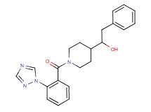 2-phenyl-1-{1-[2-(1H-1,2,4-triazol-1-yl)benzoyl]-4-piperidinyl}ethanol