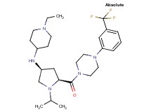 1-ethyl-N-[(3S,5S)-1-isopropyl-5-({4-[3-(trifluoromethyl)phenyl]-1-piperazinyl}carbonyl)-3-pyrrolidinyl]-4-piperidinamine