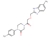 4-{[(6-methyl-1H-benzimidazol-2-yl)methoxy]acetyl}-1-(4-methylphenyl)-2-piperazinone