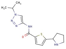 N-(1-isopropyl-1H-1,2,3-triazol-4-yl)-5-(2-pyrrolidinyl)-2-thiophenecarboxamide trifluoroacetate