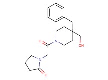 1-{2-[4-benzyl-4-(hydroxymethyl)-1-piperidinyl]-2-oxoethyl}-2-pyrrolidinone