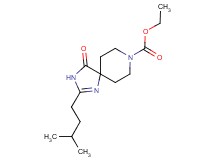 ethyl 2-(3-methylbutyl)-4-oxo-1,3,8-triazaspiro[4.5]dec-1-ene-8-carboxylate