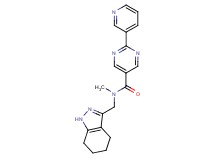 N-methyl-2-(3-pyridinyl)-N-(4,5,6,7-tetrahydro-1H-indazol-3-ylmethyl)-5-pyrimidinecarboxamide