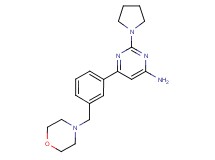 6-[3-(morpholin-4-ylmethyl)phenyl]-2-pyrrolidin-1-ylpyrimidin-4-amine