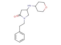 1-(2-phenylethyl)-4-(tetrahydro-2H-pyran-4-ylamino)-2-pyrrolidinone