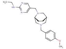 N-ethyl-5-{[(1S*,5R*)-3-(4-methoxybenzyl)-3,6-diazabicyclo[3.2.2]non-6-yl]methyl}pyrimidin-2-amine