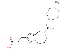 3-{5-[(4-methyl-1,4-diazepan-1-yl)acetyl]-5,6,7,8-tetrahydro-4H-pyrazolo[1,5-a][1,4]diazepin-2-yl}propanoic acid