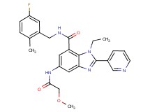 1-ethyl-N-(5-fluoro-2-methylbenzyl)-5-[(methoxyacetyl)amino]-2-(3-pyridinyl)-1H-benzimidazole-7-carboxamide