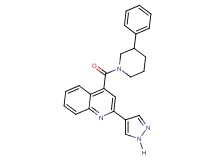 4-[(3-phenyl-1-piperidinyl)carbonyl]-2-(1H-pyrazol-4-yl)quinoline