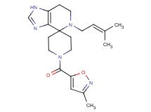 5-(3-methylbut-2-en-1-yl)-1'-[(3-methylisoxazol-5-yl)carbonyl]-1,5,6,7-tetrahydrospiro[imidazo[4,5-c]pyridine-4,4'-piperidine]